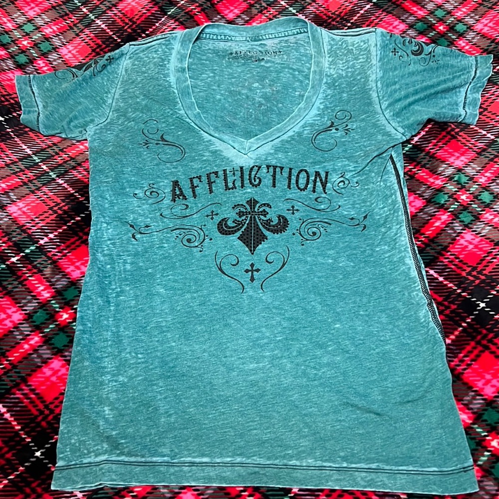 Affliction v neck shirt